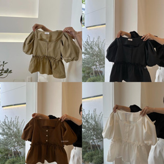Áo baby doll tay bồng | PUMKIN TOP | mir.byhi