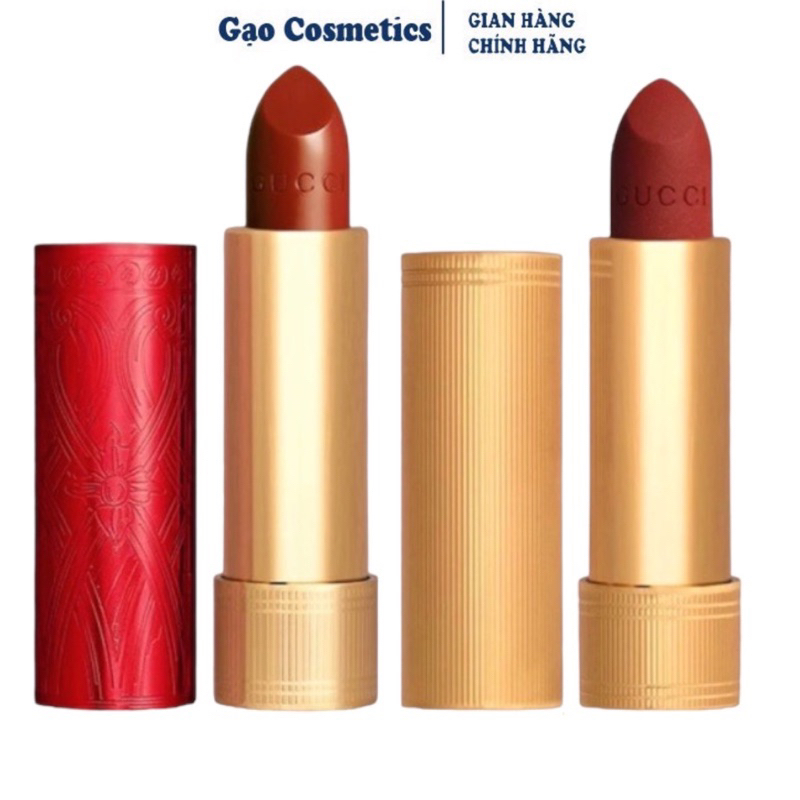 Son Thỏi Gucci Matte Màu 505, 208, 502, 217 Son Gucci Satin Fullsize Fullbox