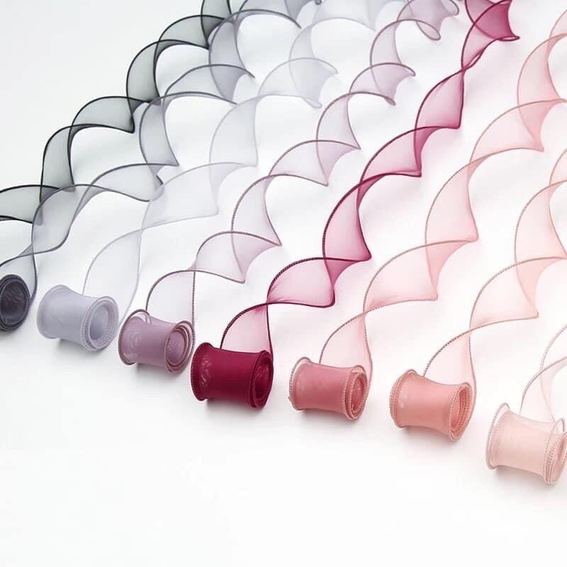 Cuộn ruy băng voan đuôi cá, sóng, duy băng ren, lụa