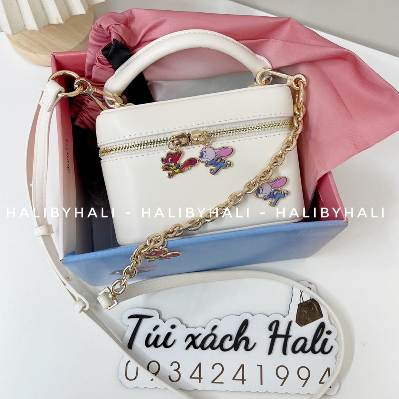 Túi cnk x disney dáng cốp thời trang năng động kèm dây đeo chéo phối đồ phong cách hàng ngày