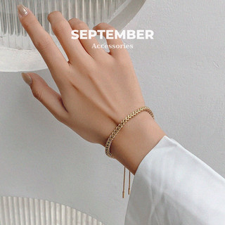 Lắc tay, vòng tay nữ titan september kiểu dáng mắc xích
