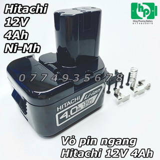 Vỏ pin ngang ni-mh hitachi 12v 4ah kèm tem