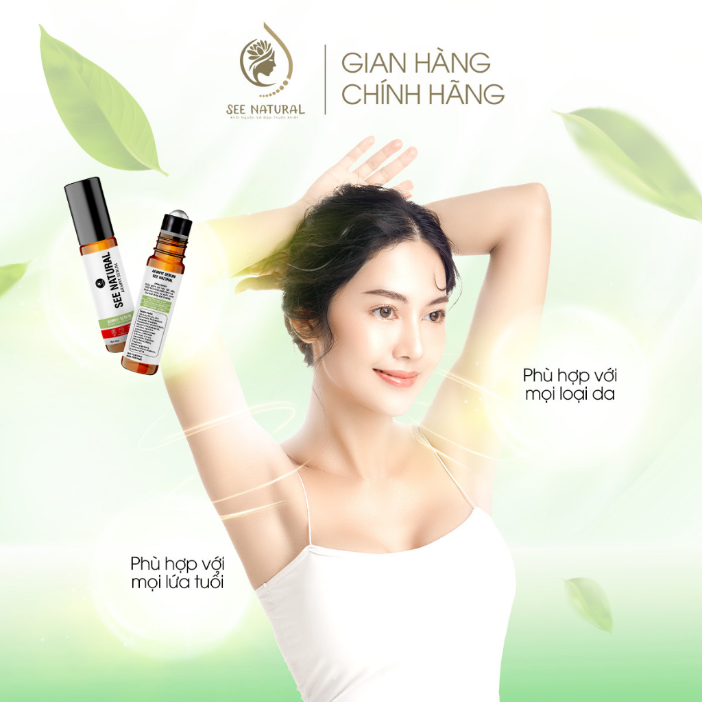 Son nách khử mùi SeeNatural Khử mùi hôi nách, Lăn khử mùi ngăn tiết mồ hôi 72h - 10ml