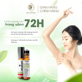 Son nách khử mùi SeeNatural Khử mùi hôi nách, Lăn khử mùi ngăn tiết mồ hôi 72h - 10ml