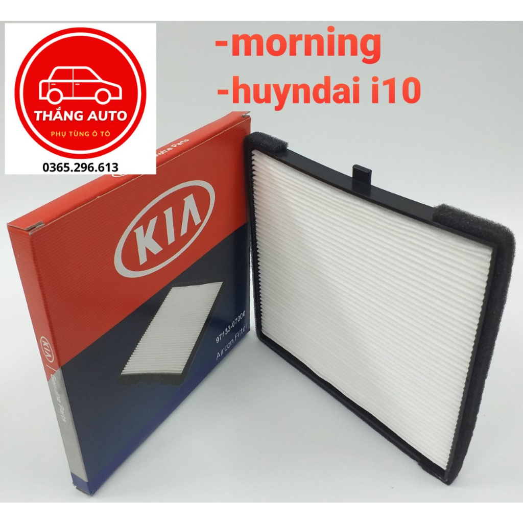 Lọc gió điều hòa kia morning , huyndai i10   lọc gió máy lạnh morning, huynda i10