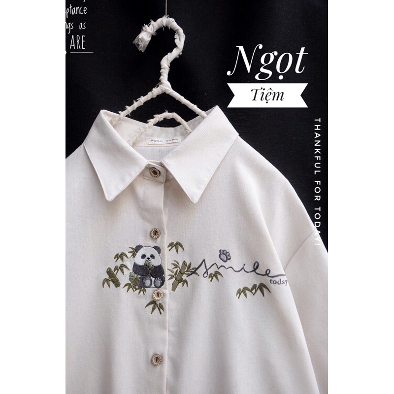 Sơ Mi Thêu Panda