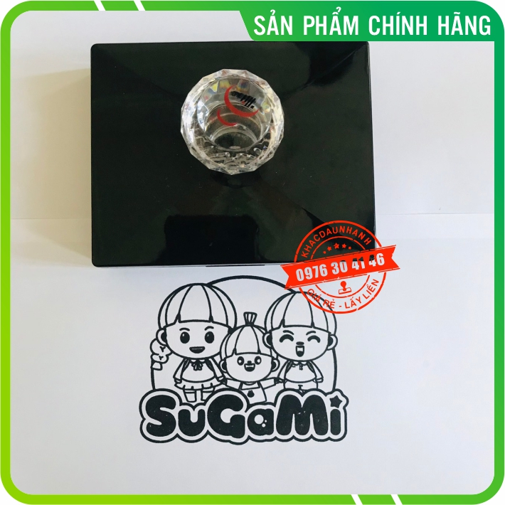 Khắc dấu logo in hộp carton, in túi kart cho shop, cửa hàng, dấu có sẵn mực in sắc nét từng chi tiết