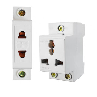 Ổ cắm điện lắp thanh ray cài aptomat cho tủ điện, thanh DIN ray nhôm AC30-124