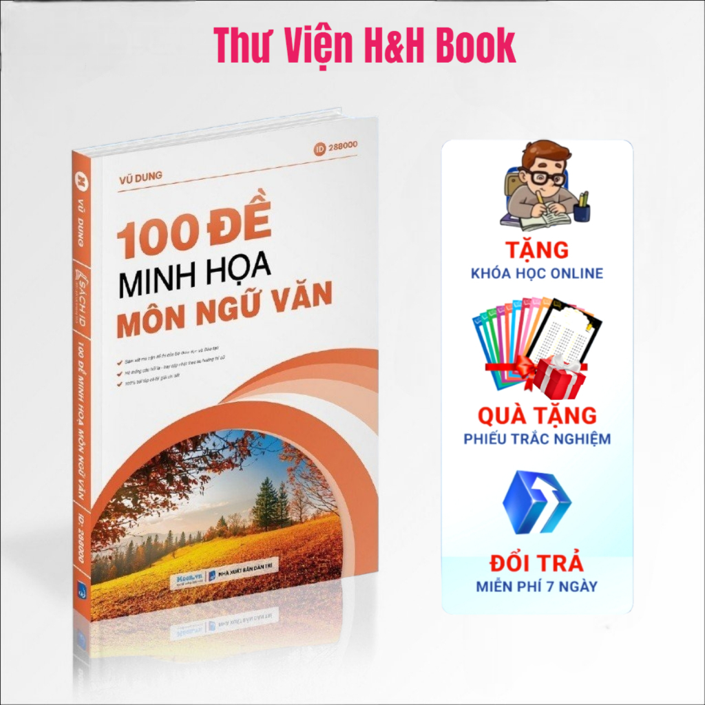 Sách ID Bộ 100 đề Văn học luyện thi THPTQG Moonbook |