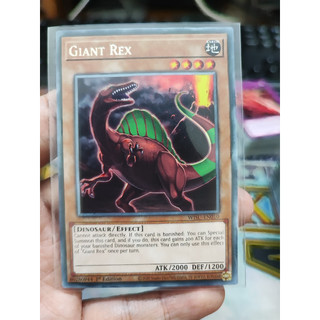 1 lá thẻ bài giant rex - wisu-en010 - rare 1st edition