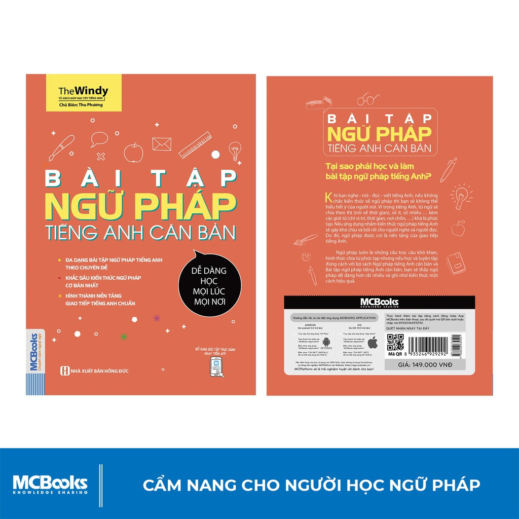 Sách - Bài Tập Ngữ Pháp Tiếng Anh Căn Bản - Học Kèm App Online