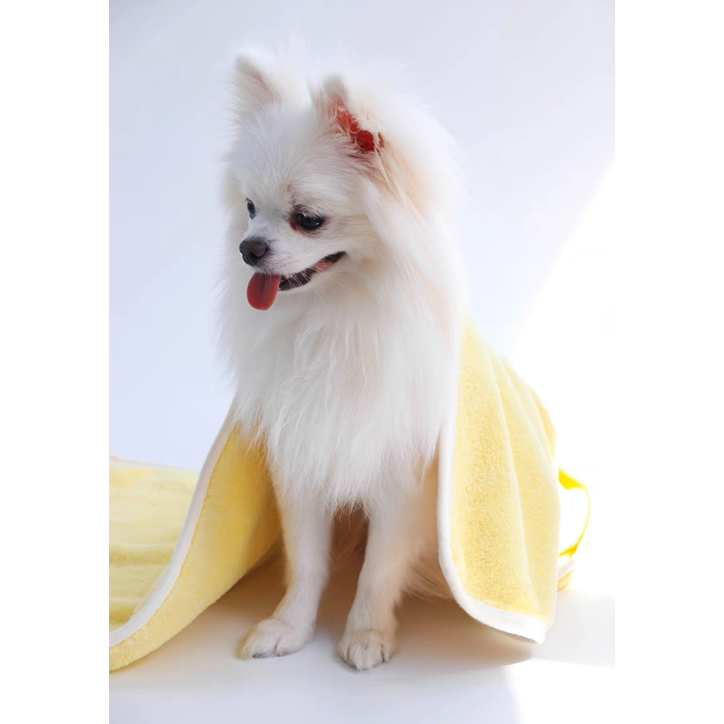 Khăn tắm cho chó mèo siêu thấm hút khổ lớn không rụng lông, không phai màu Mooki Pet