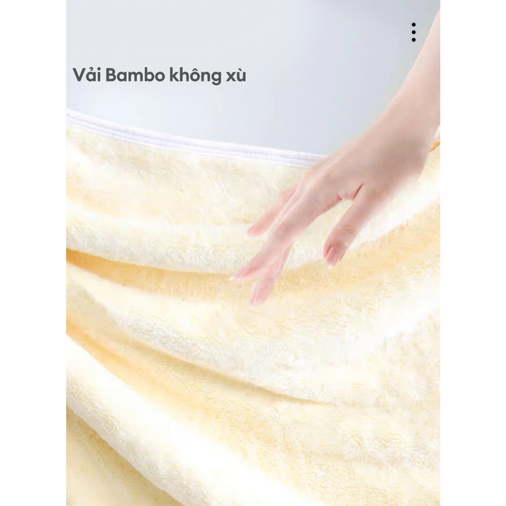 Khăn tắm cho chó mèo siêu thấm hút khổ lớn không rụng lông, không phai màu Mooki Pet