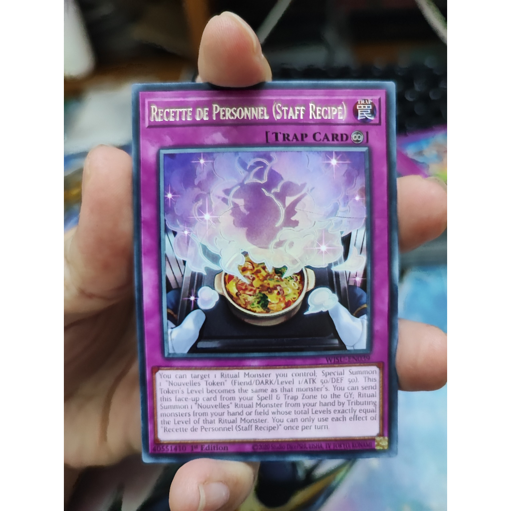 1 lá thẻ bài Recette de Personnel  - WISU-EN039 - Rare 1st Edition