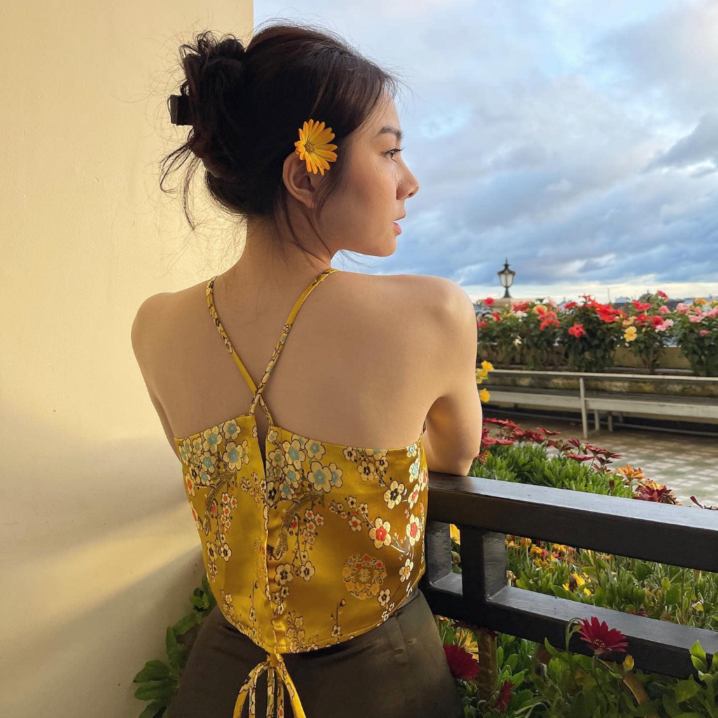 Áo yếm gấm thời thượng
