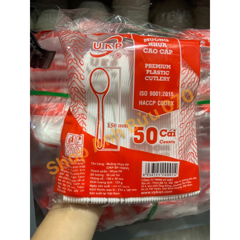 Gói 50 Muỗng Nhựa Dài Cao Cấp