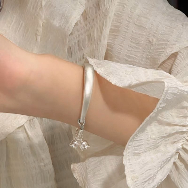 Kiềng Tay Hoa Linh Lan Chuẩn Bạc S925-Blackmeo