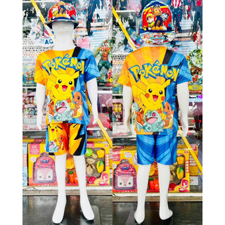 Bộ cộc thun lạnh Pokemon ko kèm mũ