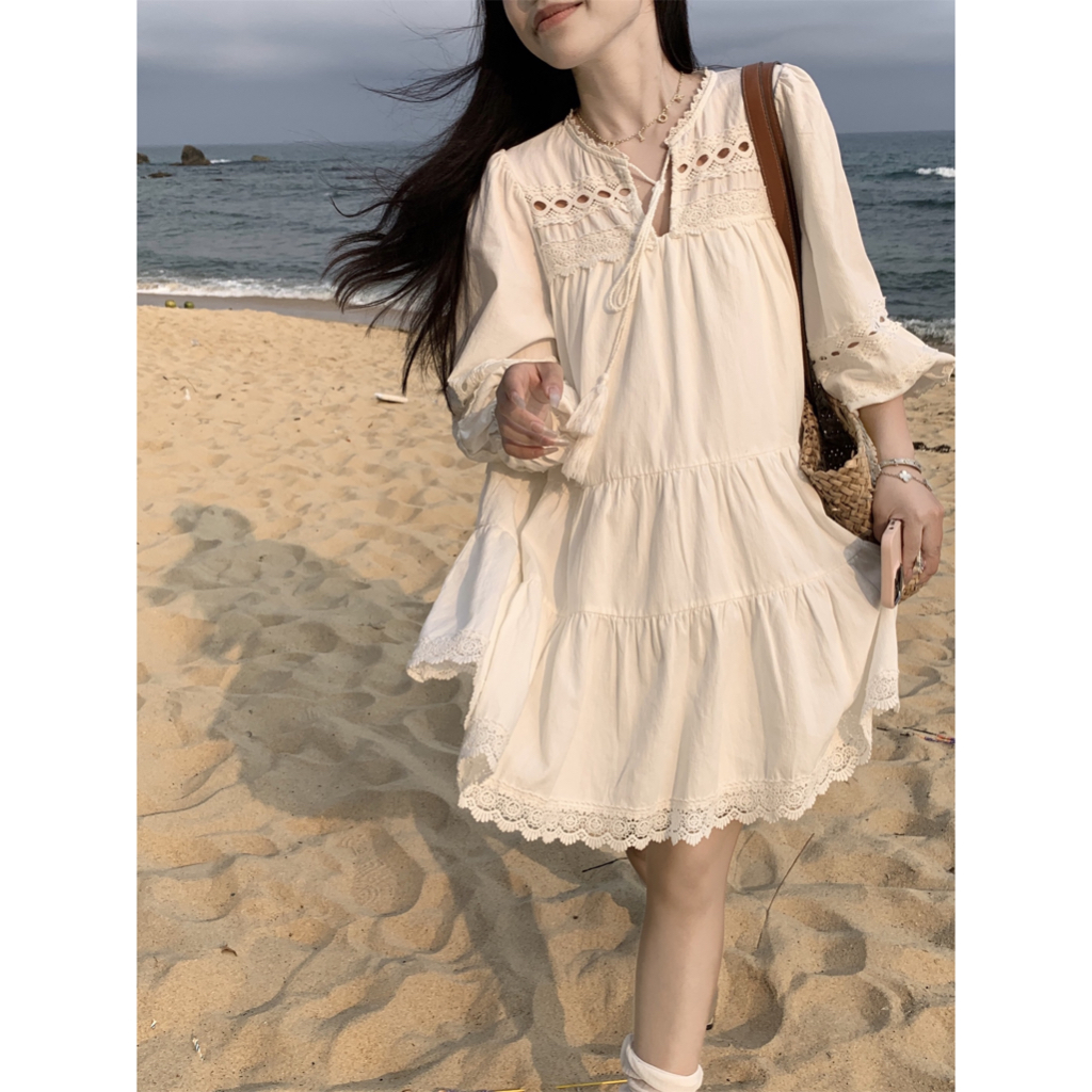 𝗺𝗶𝗲 𝘀𝘁𝘂𝗱𝗶𝗼 - Đầm babydoll dáng 2 lớp freesize phong cách Hàn Quốc dễ thương