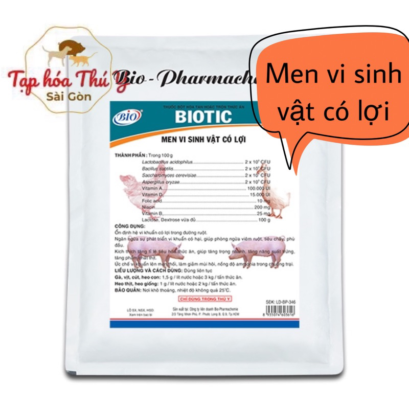 BIOTIC - men tiêu hóa cho chó mèo thú cưng - Tạp hóa thú y sg