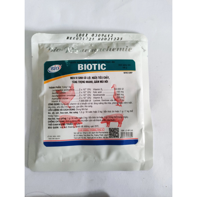 BIOTIC - men tiêu hóa cho chó mèo thú cưng - Tạp hóa thú y sg
