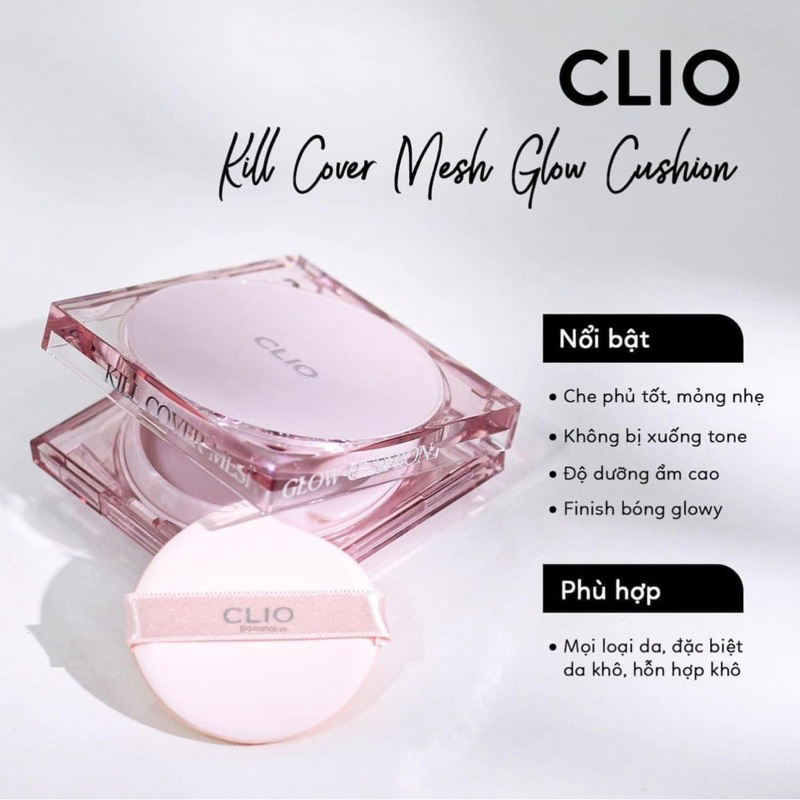 Phấn Nước Clio Kill Cover Mesh Glow Cushion