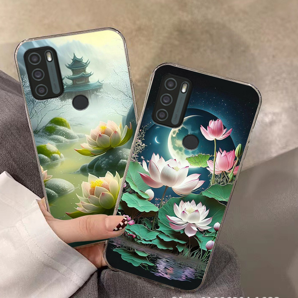 Ốp lưng vsmart Star 5 / vsmart Joy 4 / vsmart Live 4 in hình hoa sen tài lộc may mắn