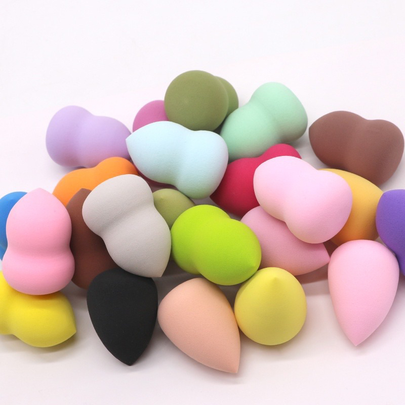 Set 10 Mút Tán Phấn Trang Điểm Cỡ Lớn Nhiều Hình