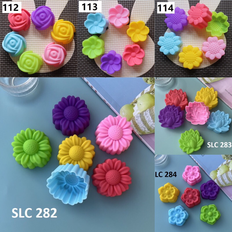 Combo 12 khuôn làm cupcake rau câu gồm