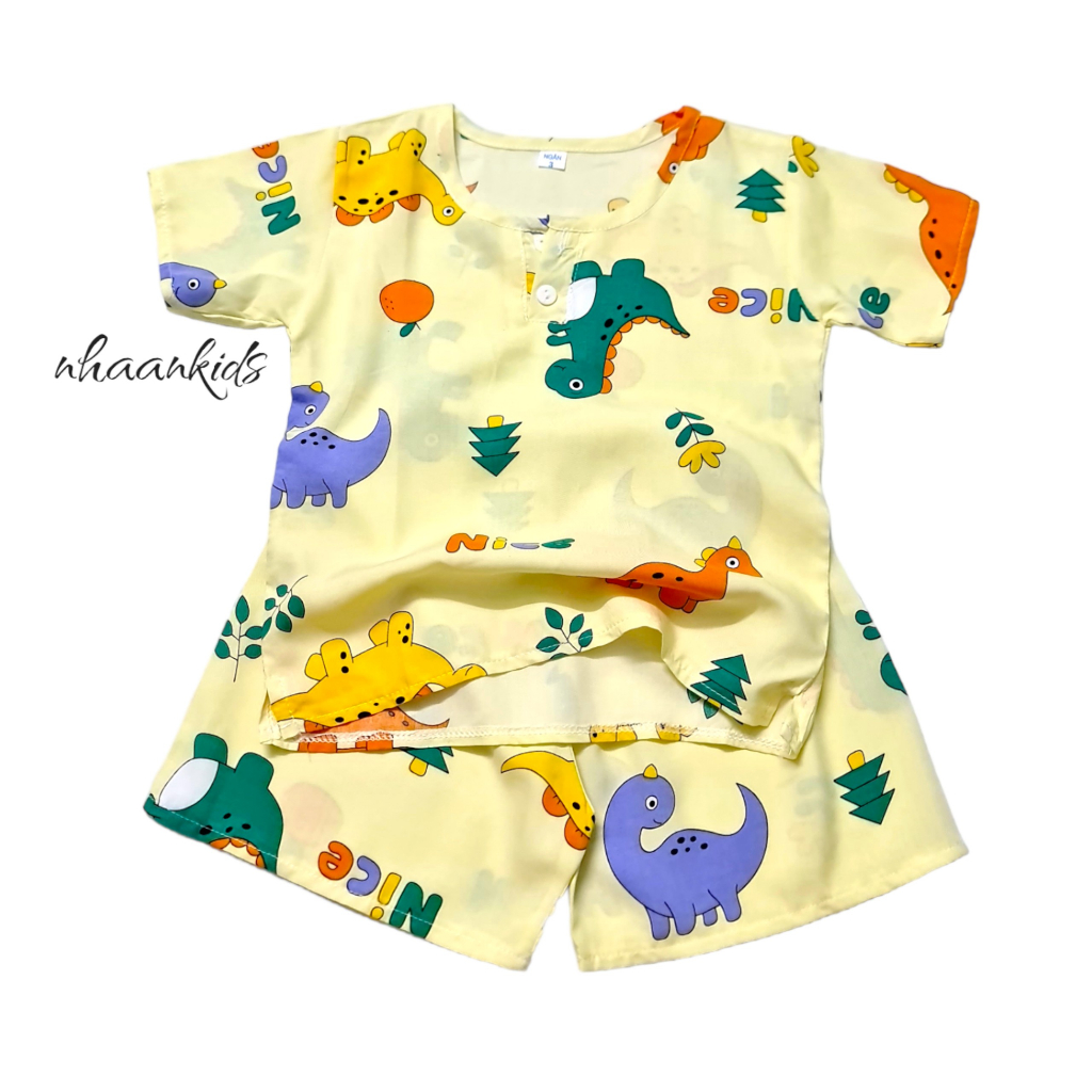 BỘ TOLE  LANH SIÊU MÁT TAY NGẮN CHO BÉ TRAI - NHÀ AN