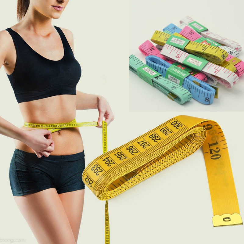 Thước Dây Đầu Thép Đo Vòng Bụng, Eo 3 Vòng Kiểm Tra Sức Khỏe 150cm - Đo Quần Áo, Quà Tặng Giảm Cân