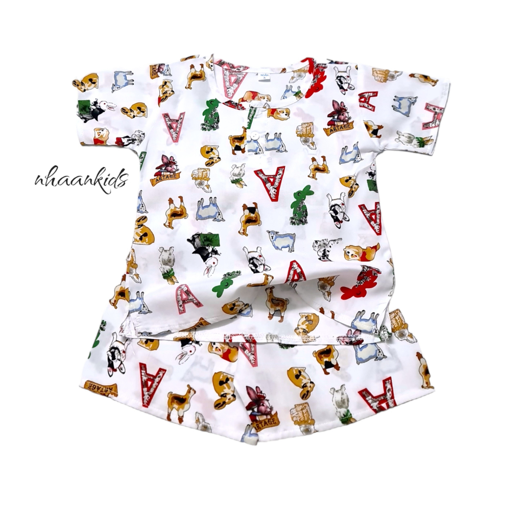 BỘ TOLE  LANH SIÊU MÁT TAY NGẮN CHO BÉ TRAI - NHÀ AN KIDS