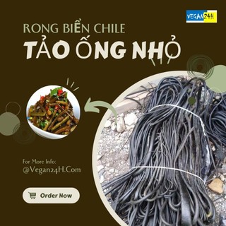 Rong biển Chile tảo xoắn loại ống bé siêu ngon giàu Protein, Canxi, Sắt, K, Na - Vegan24H