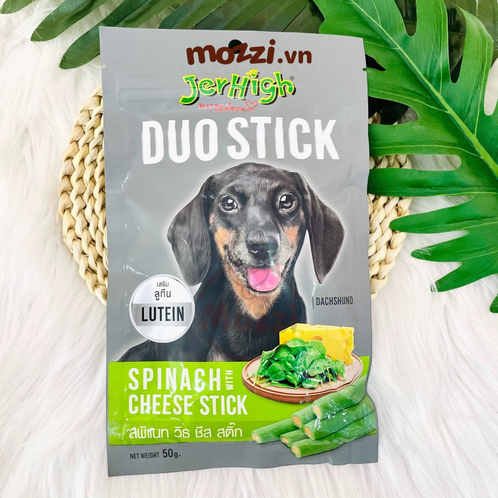 [Hộp 12 gói] Jerhigh Duo Stick Ăn vặt que mềm cho chó