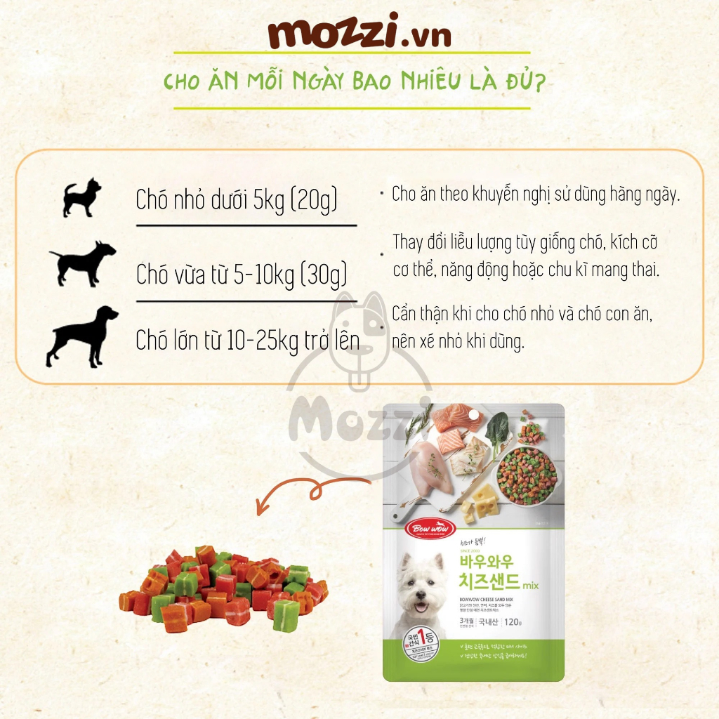 Bowwow Sandwich Snack hỗn hợp cho chó mèo