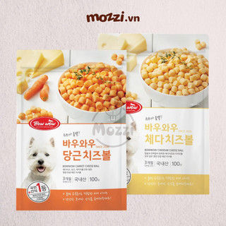Snack cho chó Phô mai viên Bowwow (cừu cà rốt cuộn gà cá hồi sandwich snack hỗn hợp)