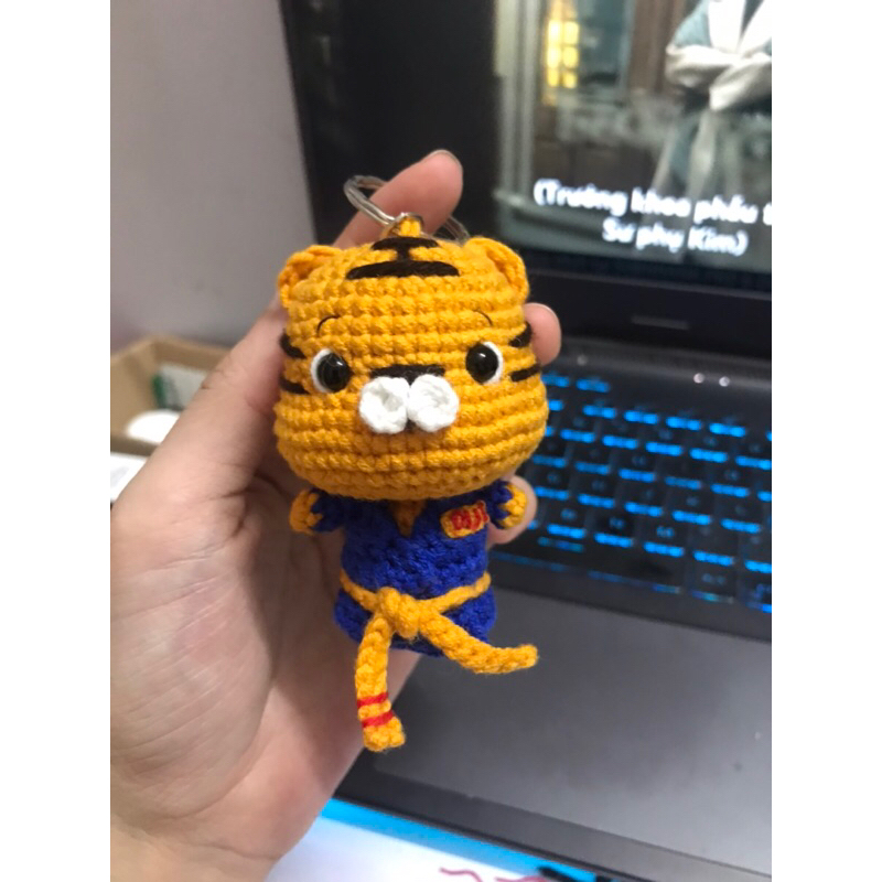 Móc khóa len Hổ Vovinam - Việt Võ Đạo | Ututa Crochet