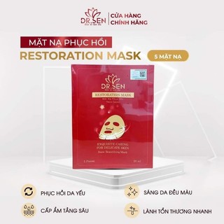 [ Đắp Là Mê ] Mặt Nạ Dừa 3 lớp Phục Hồi Da Dr.sen Của Sen Spa Mẫu Mới Nhất [ Hộp 5 miếng ]