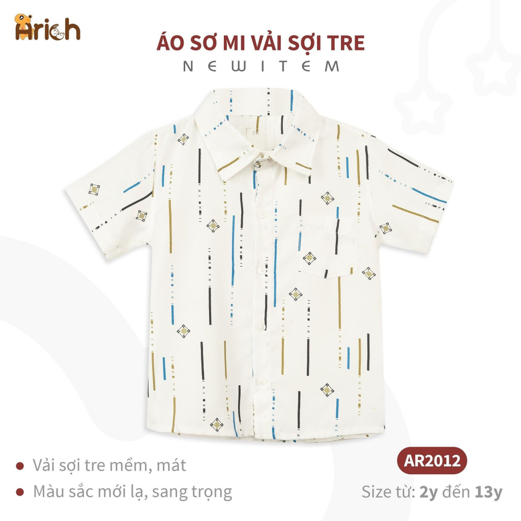 BST Áo sơ mi vải sợi tre Arich