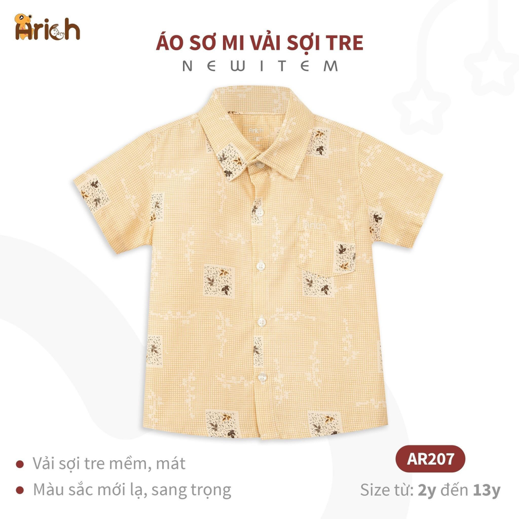 BST Áo sơ mi vải sợi tre Arich