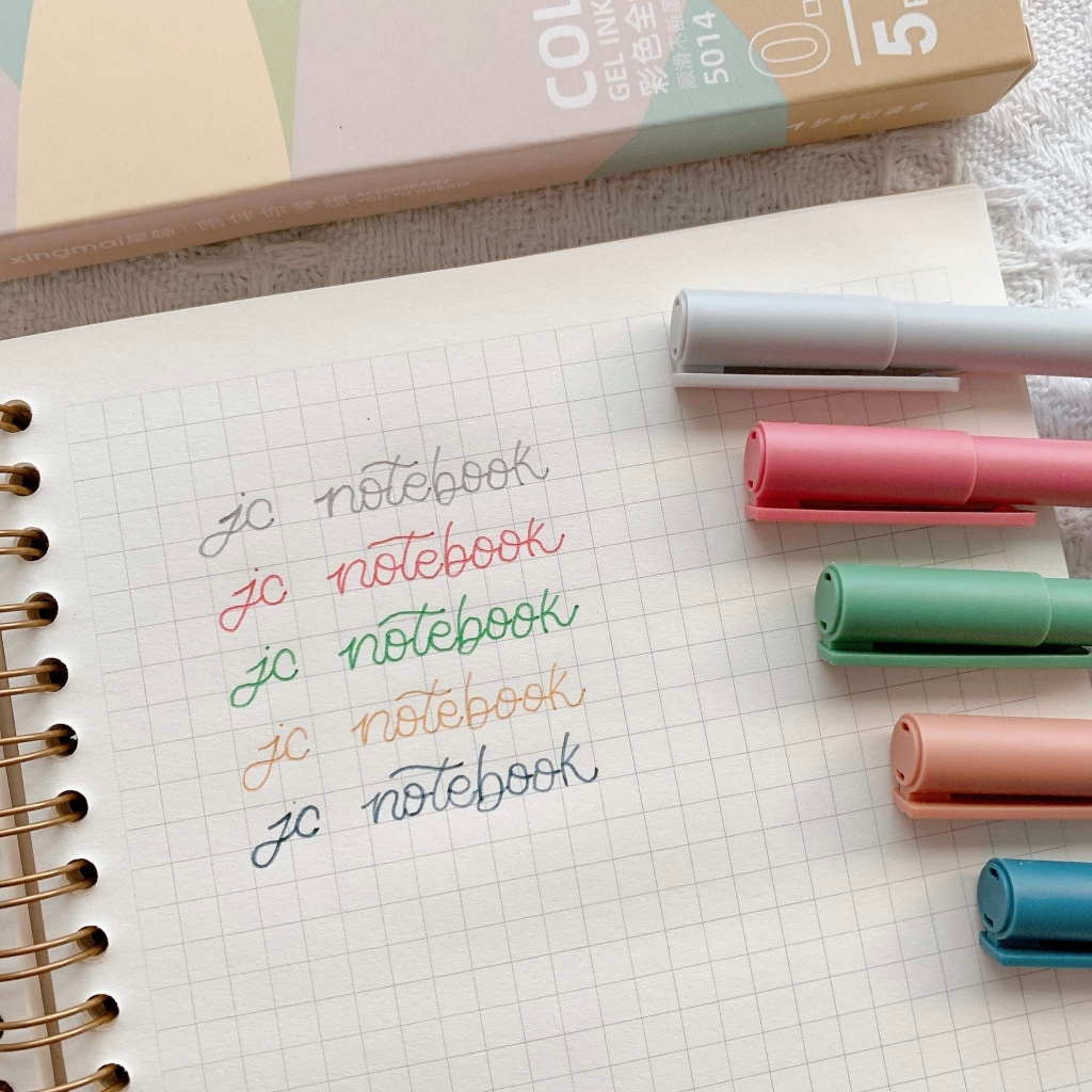 Set 5 bút gel nhiều màu giá rẻ - Bút resun viết mượt không tắc mực 0.5mm