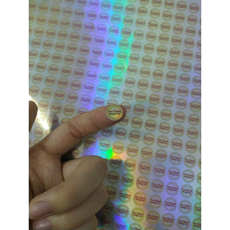 Combo 1000 tem chống hàng giả 7 màu mẫu mới