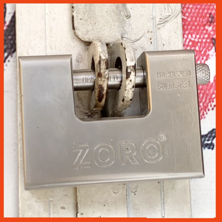 Ổ khoá cửa cầu ngang ZORO nặng 1kg1 chống cắt chống đập chống đục, siêu chịu lực chống trộm
