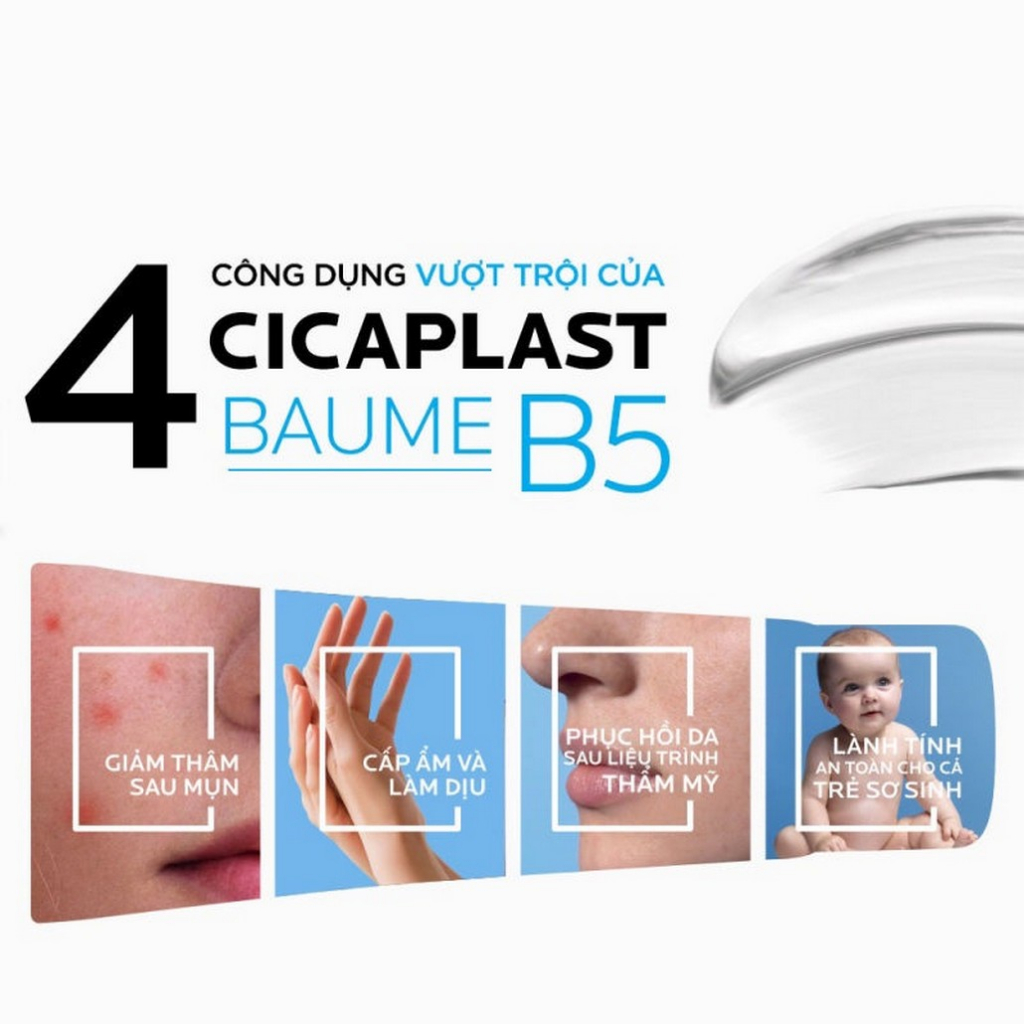 La Roche Posay Cicaplast Baume B5+ 100ml Kem dưỡng phục hồi đa công dụng và làm dịu da Làm Mượt & Phục Hồi Da