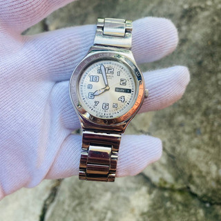 Đồng hồ nam Swatch swiss, size 37-39mm, lịch 3h, dây khóa zin thép không rỉ, độ mới cao 98%