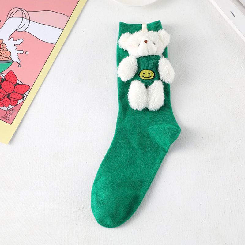 Tất gấu cotton co giãn G.Lady Store