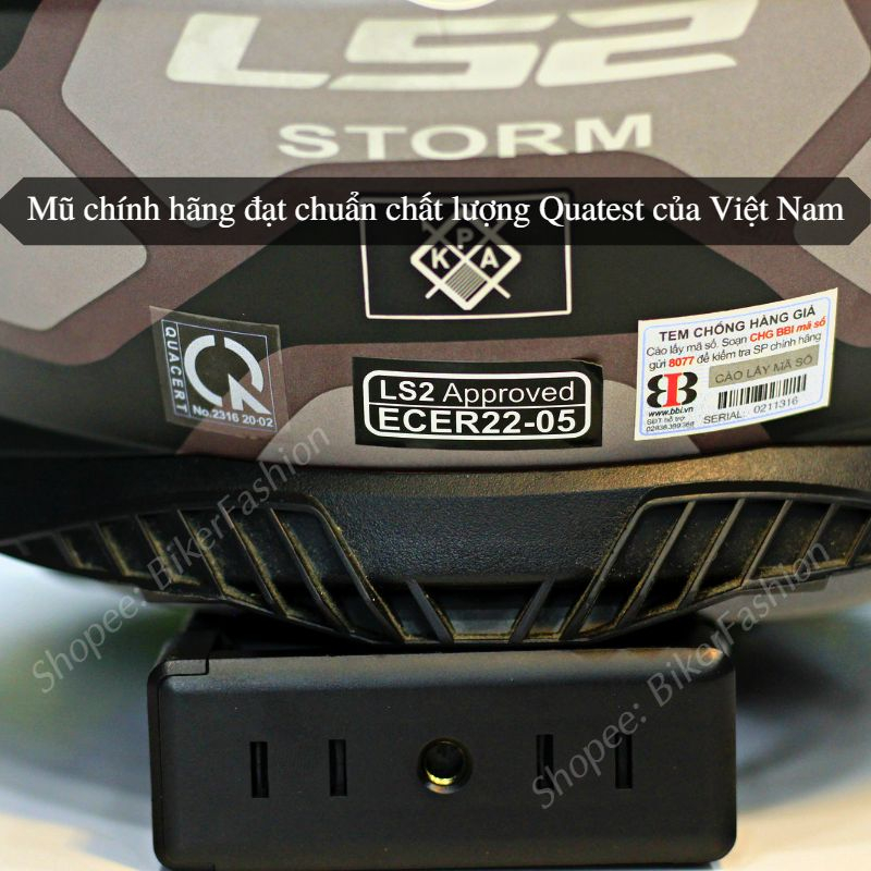 NÓN BẢO HIỂM LS2 FF800 - FULLFACE 2 KÍNH - Tặng kèm Pinlock 750k