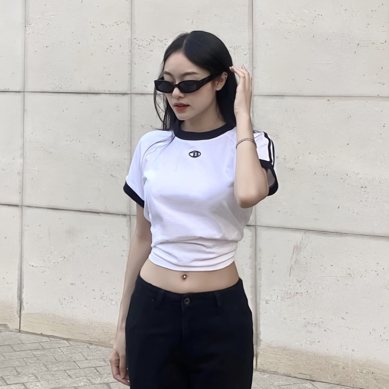 Áo thun Baby Tee CUNA from vừa, Áo phông nữ chữ B in siêu đẹp chất thun Cotton co giãn Local Brand Basic FULLBOX AP02 | BigBuy360 - bigbuy360.vn