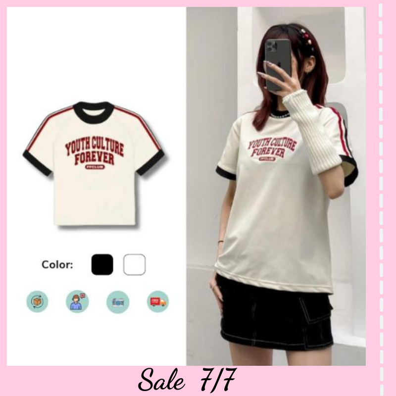 Áo thun Baby Tee YOUTH CULTURE tay ngắn Unisex hottend hiện tại, áo phông nữ phong cách thể tho Hàn Quốc AP10 | BigBuy360 - bigbuy360.vn