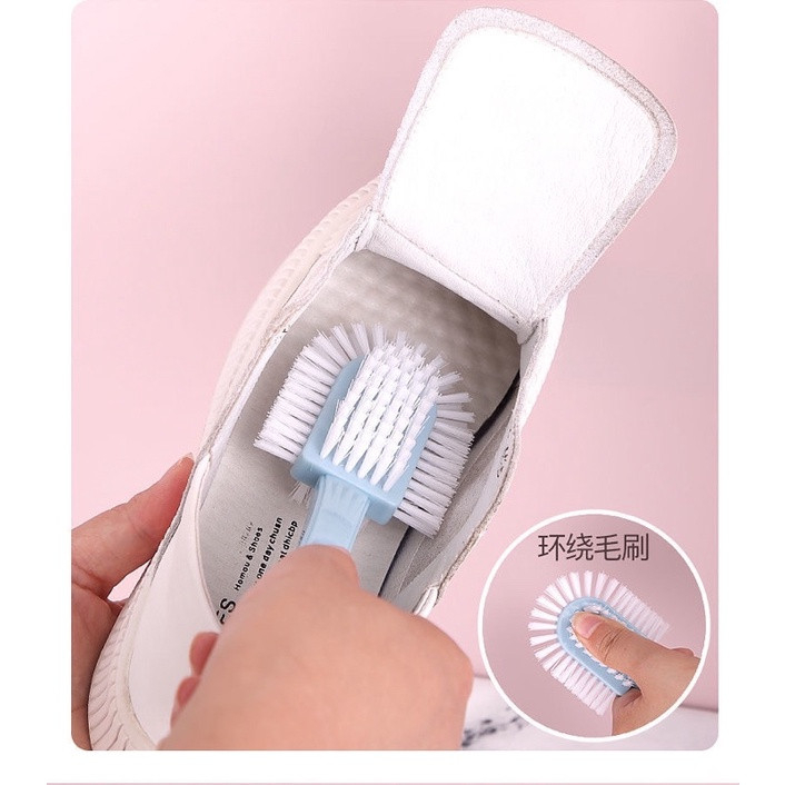 Bàn Chải Chà Giày Siêu Sạch Với Thiết Kế 5 Mặt Tiện Lợi - Bàn Chải 5 Mặt Chà Đa Năng Siêu Gọn Nhẹ Chất Liệu Nhựa PP